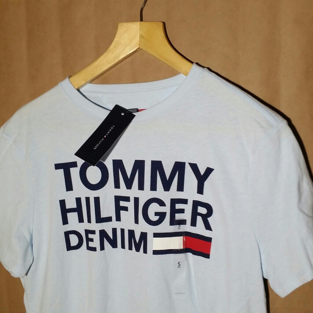TOMMY HILFIGER DENIM SPELLOUT LOGO TSHIRT M